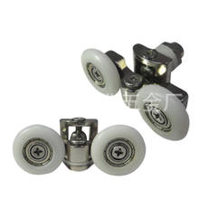 Bathroom Double Wheel roller for Shower Door Top Bottom Roller Runner Wheel DIY parts 2024 - buy cheap