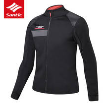 Santic Cycling Jacket Winter Thermal Windproof Bike Jacket Men Pro Team Bicycle Jacket Cycling Clothing 2024 - buy cheap