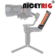 Niceyrig-empuñadura de mango de madera para cámara ergonómica, diseño dedicado, con orificio de localización, estabilizador de cardán de laboratorio Zhiyun WEEBILL 2024 - compra barato