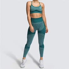 Women Fitness Leggings + Top Women's Workout Clothing Jogging Gym Sport Suits Running Yoga Set  Exercise Tracksuit Bra + Pant 54 2024 - buy cheap