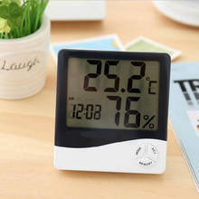 Multifunction Digital Lcd Thermometer Home Hygrometer Automatic Electronic Temperature Humidity Monitor Room Clock Large Screen 2024 - buy cheap