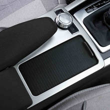Автомобильная внутренняя центральная консоль коробка переключения передач с блестками держатель стакана воды крышка отделка полосы наклейка для Mercedes Benz C Класс W204 2008-14 2024 - купить недорого
