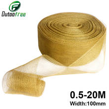 1 PC100mm Width Copper Mesh for Distillation Corrugated Mesh For Distillation Reflux Moonshine Brewing Pest Control 0.5-20M 2024 - buy cheap