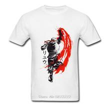 New T-shirt For Men Japan Style Traditional Fighter T Shirt O-Neck Cotton Youth Top TShirt Short Sleeve Summer Anime Tees 2024 - buy cheap