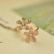 Dijes de Mossovy Zirconia flor ajustable anillos de boda para mujer delicado anillo de Zirconia cúbica moda accesorios de joyería femenina 2024 - compra barato