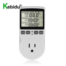 Enchufe de controlador de temperatura Digital, termostato inalámbrico de 2200V con interruptor de temporizador, enchufe multifunción EU/US/UK/FR 2024 - compra barato