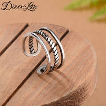 Punk New Layer Lines Rings For Women Men Antique Finger Ring Christmas Gifts Jewelry 2021 2024 - buy cheap