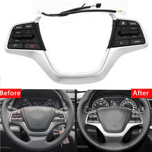 For Hyundai Elantra 1.6l Solaris Car Bluetooth Button Control Volume channel Phone Cruise Control Steering Wheel Buttons Switch 2024 - buy cheap