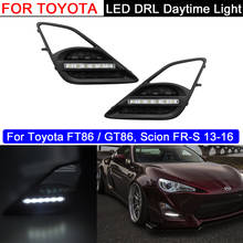 Luz de condução dianteira para toyota ft86, 2 peças, luz diurna de led drl de amortecedor branco para toyota ft86 gt86 2016-2018, tamanhos 2013 a 2016 2024 - compre barato