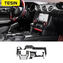 TESIN Car Inner Real Carbon Fiber Decoration Stickers for Ford Mustang 2015 2016 2017 2018 2019 2020 Car Interior Accessories 2024 - buy cheap