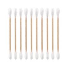 50 Bags Cleaning The Ears Wooden Cotton Swabs Cosmetic Cotton Buds Ear Head Health Makeup Cosmetics Clean Ear Cotton Stick Swab 2024 - buy cheap