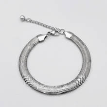 Titanium steel flat snake hand stainless steel snake bone chain couple fashion hot-selling jewelry 2024 - buy cheap