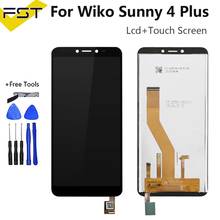 5.45 for for para wiko sunny 4 mais display lcd com tela de toque digitador acessórios do telefone móvel para wiko sunny4 mais lcd + ferramentas 2024 - compre barato