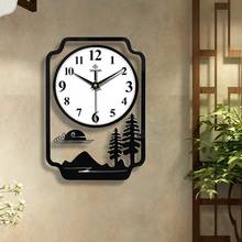 Современные акриловые настенные часы 3D, тихие кварцевые украшения для кухни, гостиной, дома с пейзажами 2024 - купить недорого