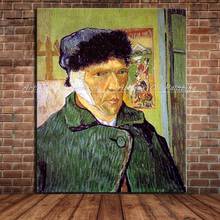 World Top Famous Painting Reproduction Self-portraits By Vincent Van Gogh Hand Painted Oil Paintings On Canvas Wall Art Pictures 2024 - buy cheap