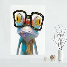 New arrival Custom Frog Canvas Painting Poster Home Decor Cloth Fabric Wall Art Poster for Living Room 2024 - buy cheap