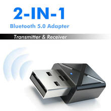 Transmissor e receptor estéreo 2 em 1, transmissor e receptor de áudio estéreo com bluetooth 5.0, adaptador usb para música e transmissor de áudio 3.5mm 2024 - compre barato