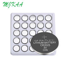 Baterias de botão de moeda de lítio cr2025 3v, baterias de botão br2025 dl2025 kcr2025 2025 l12 ee6226 2024 - compre barato