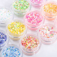 1 Box Holographics Nail Glitter Powder MIxed Butterfly Star Colorful Irregular Flakes Sequins Nail Art Decorations Palliette 2024 - buy cheap
