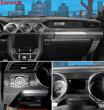 Sansour приборная панель для салона автомобиля декоративная панель накладка наклейки для Ford Mustang 2015 автомобильные аксессуары Стайлинг 2024 - купить недорого
