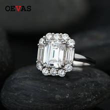OEVAS Sparkling High Carbon Diamond Wedding Rings For Women Top Quality Solid 925 Sterling Silver Engagement Partry Fine Jewelry 2024 - buy cheap