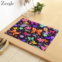 Zeegle Creative Mat Floor Rug Anti-slip Hallway Mat Home Door Entrance Mat Flannel Funny Printing Doormat And Rug Absorption Rug 2024 - buy cheap