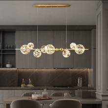 Nordic criativo sala de estar lustre moderno e minimalista quarto net luz vermelha restaurante luxo iluminação bolas vidro lustre 2024 - compre barato