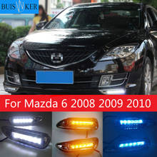 Luz diurna led para mazda 6 mazda6 2008 2009 2010, 2 peças 2024 - compre barato
