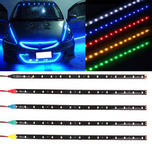 20 pces led strip lights 30 cm à prova dwaterproof água 3528 smd barra para carro auto luz de circulação diurna decoração da lâmpada fita 2024 - compre barato