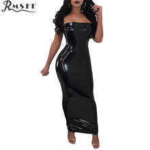 RMSFE 2020 Sleeveless Strapless Stretchy Package Hip Bodycon Dresses Sexy Lady Casual Elegant Maxi Dress 2024 - buy cheap