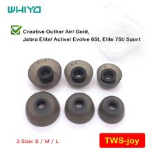 Whiyo TWS-joy-puntas de silicona de repuesto para auriculares, para Air/ Gold, Jabra Elite/ Active/t Evolve 65, Elite 75t/ Sport 2024 - compra barato