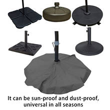 Patio Umbrella Base Cover Black Oxford Cloth Sun-proof Parasol Rack Protective Cover Waterproof Patio Umbrella Base Protector 2024 - купить недорого