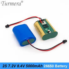 Turmera 7.2V 8.4V 5000mAh 26650 20A Lithium Battery with BMS for Headlamp Lantern Flashlight Batteries and Bluetooth Speaker Use 2024 - buy cheap