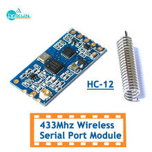 Módulo de porta serial sem fio HC-12 si4438 si4463 hc12 433mhz, substituição para interface bluetooth uart, novo, original 2024 - compre barato