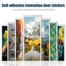 Creative 3D Effect DIY Door Stickers Home Decoration Wall Stickers Kitchen Art Mural Self-adhesive Peel & Stick Vinly Wallpaper 2024 - buy cheap