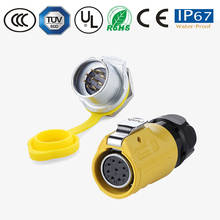 Waterproof connector M20 9 pin IP67 power pastic+metal connector round  female plug male socket 5A electrical seal connector 2024 - buy cheap