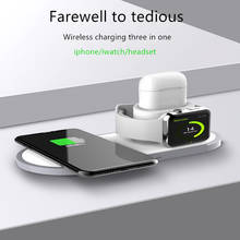 3 in 1 base wireless charger Apple mobile phone watch headset fast without hurting the machine 2024 - buy cheap