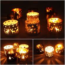 Xmas Hollow Candle Holder Christmas Decorations For Home Merry Christmas Ornaments Noel Navidad Natal Xmas Gifts New year 2021 2024 - buy cheap