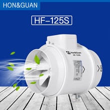 5'' Silent Kitchen Inline Duct Fan 220V Exhaust Mixed Flow Bath Extractor Ventilation Air Ventilator Bathroom Blower HF-125S 2024 - buy cheap