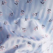 1 m x 1.4 m tecido de raiom listrado floral camisa macia de viscose material de algodão 2024 - compre barato