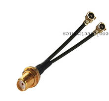 Cable de 10/15/20/30/50cm SMA hembra a 2 IPX U.fl IPEX hembra RF 1,13 1,13mm Y Splitter Pigtail, 10 unidades 2024 - compra barato