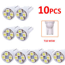 Lâmpada de luz do porta-malas t10 w5w 194 168, acessórios, luzes de apuramento do carro, lâmpada de leitura, led para interior do veículo, com 10 peças 2024 - compre barato