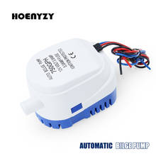 Mini bomba de sentina automática para barco, bomba de agua eléctrica sumergible automática de 600GPH 750GPH 1100GPH, CC de 12V/24V, 600/750/1100 GPH 2024 - compra barato