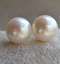 New Style Pearl Earrings White Color Genuine Freshwater Pearl Silvers Stud Earrings Wedding Gift For Girl Women Fashion Jewelry 2024 - buy cheap