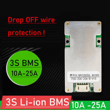 3S 12V 10A 15A 20A 25A 18650 Li-ion Lithium Battery Protection Board BMS Balance Drop off wire protect FOR Solar street light 2024 - buy cheap