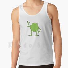 - Monsters Inc tank tops vest 100% Cotton Pixar Childrens Animation Film Monsters Inc Mike Sully Monsters Wazowski Inc 2024 - buy cheap