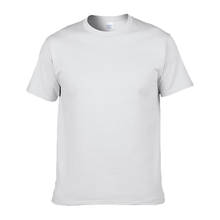 Летняя новая Однотонная футболка YESMOLA 2021 для мужчин и женщин, хлопковая Базовая футболка с круглым вырезом, мужские высококачественные Топы с коротким рукавом, футболки 2024 - купить недорого