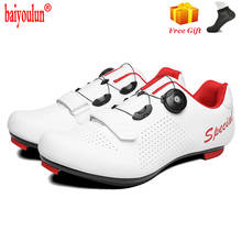 Zapatillas de ciclismo de carretera ligeras y transpirables, calzado de ciclismo profesional con calas SPD, color blanco, 2021 2024 - compra barato