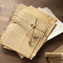 Vintage Kraft Paper Book Pages Background Vellum Paper Journal Planner Scrapbooking Vintage Decorative Diy Paper Crafts 2024 - купить недорого