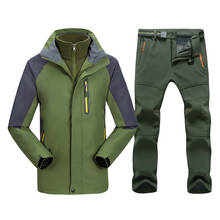Men Jacket Suit Spring Autumn Jacket Pants Set Windproof Waterproof Male Outdoor Trekking Camping Hunting Fishing Sport Jacket 2024 - buy cheap